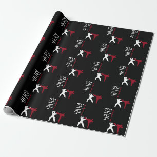 Papel De Regalo Karate luchando contra las artes marciales japones