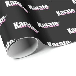 Papel De Regalo Karate Martial Arts Girly Pink