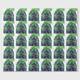 Papel De Regalo Katana de Samurái Zombie - Guerrero Espectral Llam