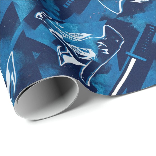 Papel de regalo katana y sombras (Esquina del rollo)