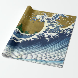 Papel De Regalo Katsushika Hokusai - Ola grande de color