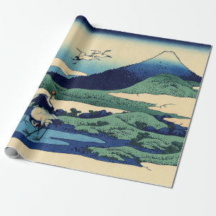 Papel De Regalo Katsushika Hokusai - Umegawa en la provincia de Sa