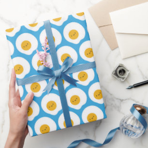 Papel De Regalo Kawaii Fried Eggs
