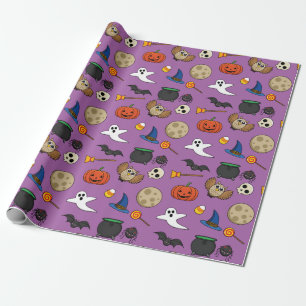 Papel De Regalo Kawaii Halloween Pack