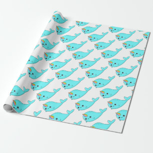 Papel De Regalo Kawaii Narwhal