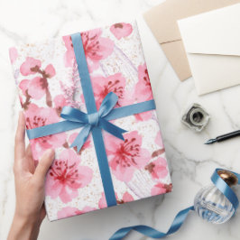 Papel De Regalo kawaii pink cherry blossoms