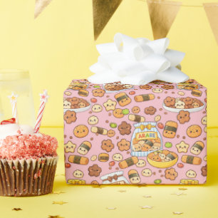 Papel De Regalo Kawaii Sakura Arare kakimochi