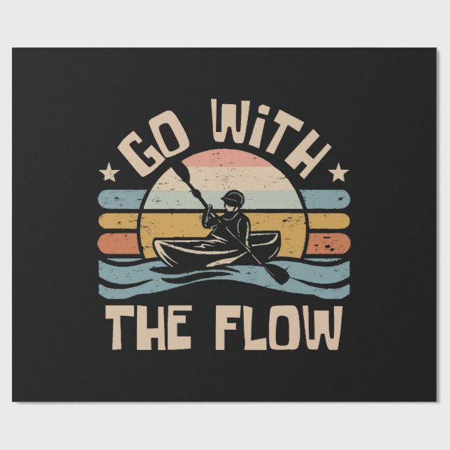 Papel De Regalo kayaking-divertido (Superficie plana)