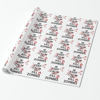 Papel De Regalo Keep Calm and Kill Zombies