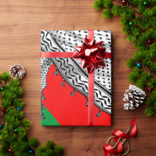 Papel De Regalo Keffiyeh palestino Scarf tejido tradicional