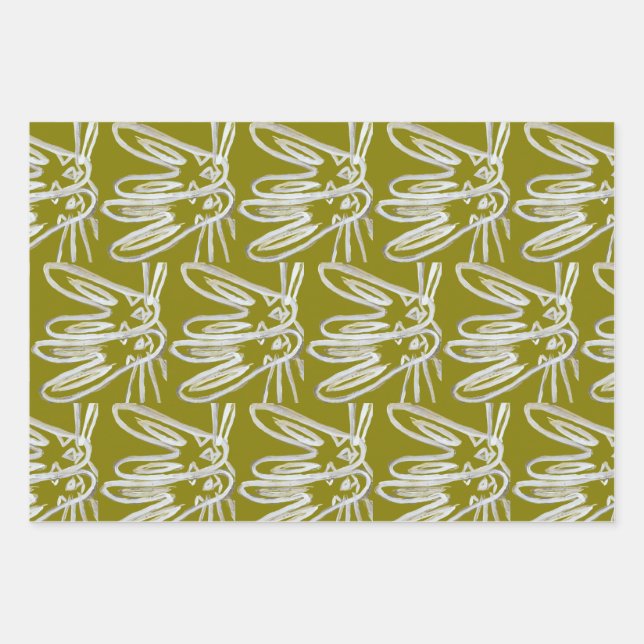 Papel de regalo Kendall Boggs Fine Art Rabbit (Anverso)