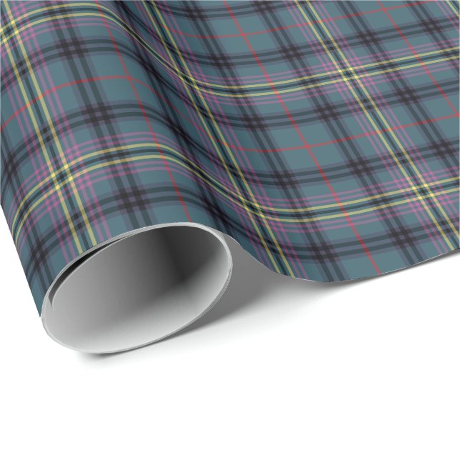Papel De Regalo Kennedy Clan Ancient Tartán (Esquina del rollo)