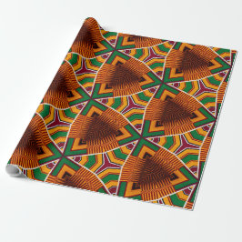 Papel De Regalo Kente Geometrics Kwanza Afrocéntrico