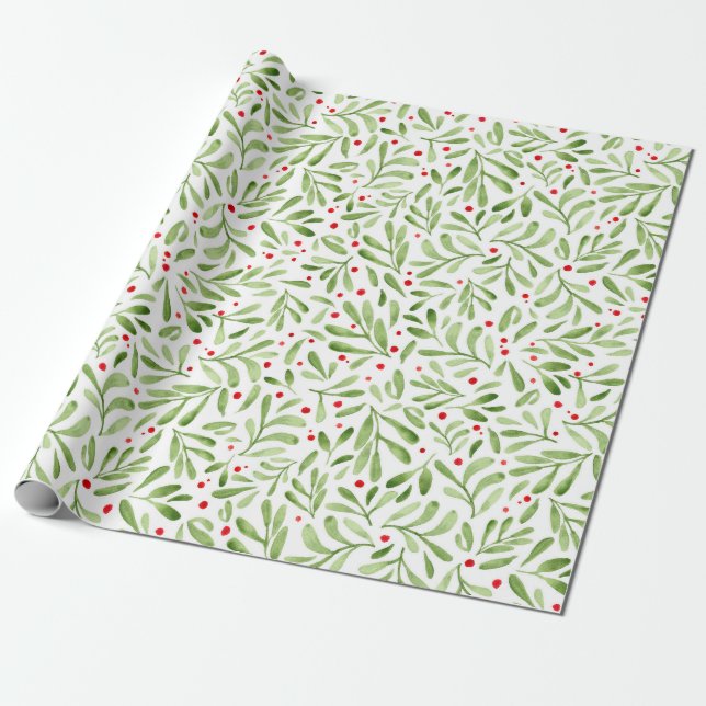 Papel De Regalo Kerst marretak waterverf illustratie (Desenrollado)