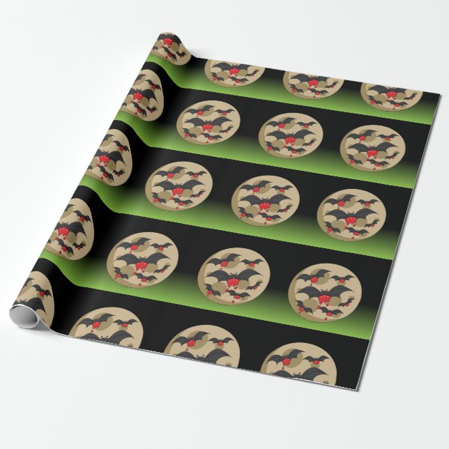 Papel De Regalo Ketchup Eater Vampire Bats (Desenrollado)