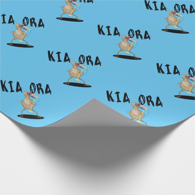 Papel De Regalo Kia ora Kiwi Te Reo Greeting (Esquina)