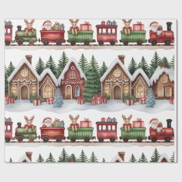 Papel De Regalo Kids Christmas Wrapping Paper – Toyland and Train