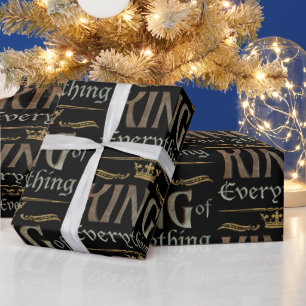 Papel De Regalo KING of Everything - Royalty Lettering Crown
