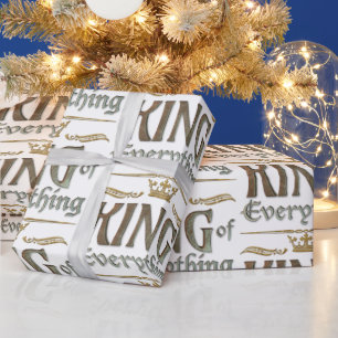 Papel De Regalo KING of Everything - Royalty Lettering Crown