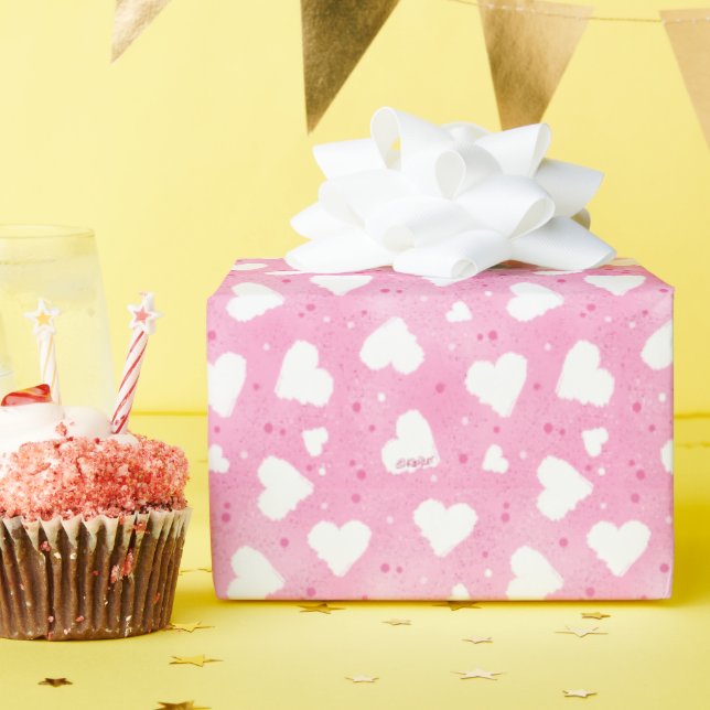 Papel De Regalo KiniArt Corazones Dulces (Fiesta de cumpleaños )