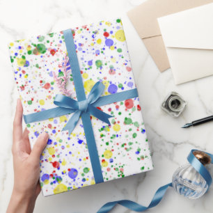 Papel De Regalo KiniArt Happy Paint Splattered