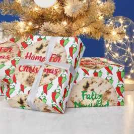 Papel De Regalo Kitsch Faliz Navidad Tortilla Chili Tu Texto