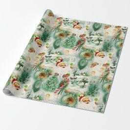 Papel De Regalo Kitschmas nostálgicos