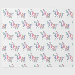 Papel De Regalo Kitty arcoiris