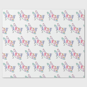 Papel De Regalo Kitty arcoiris