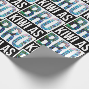 PAPEL DE REGALO KIWI DE NUEVA ZELANDA COMO HERMANO PÁUA