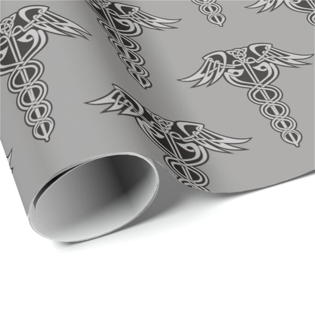 Papel De Regalo Knot Caduceus Celtic (Esquina del rollo)