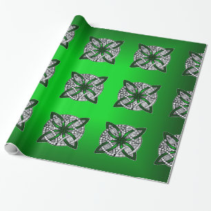 Papel De Regalo Knot Celtic Original Art Green