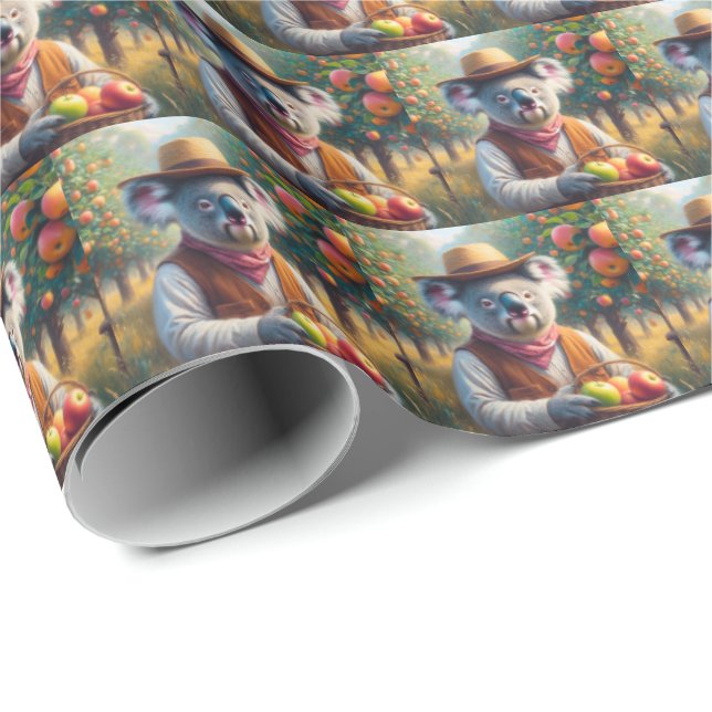 Papel De Regalo Koala Apple Orchard (Esquina del rollo)