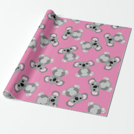 Papel De Regalo Koala Bear Cute Kid Birday Party