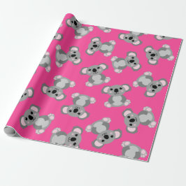 Papel De Regalo Koala Bear Cute Kid Birday Party