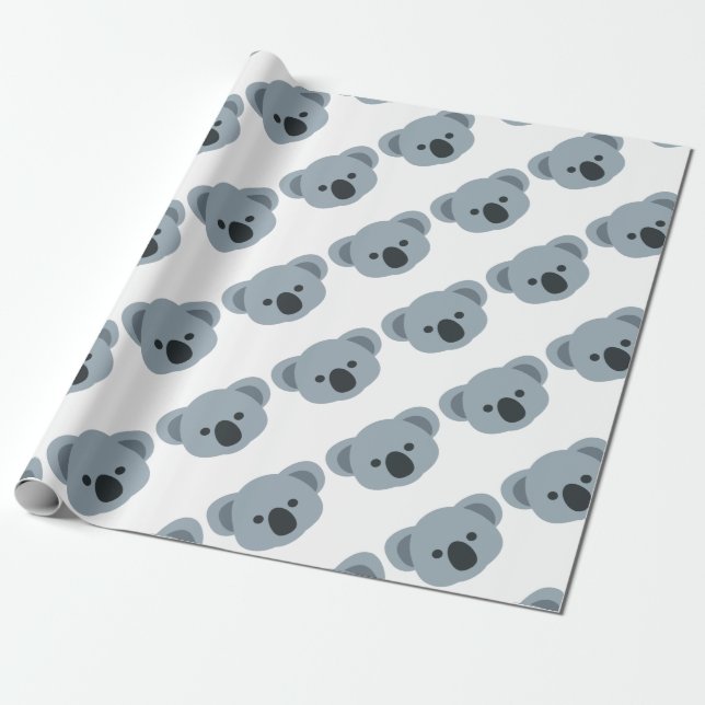 Papel De Regalo Koala emoji (Desenrollado)