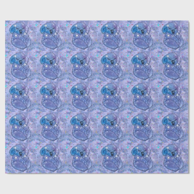 Papel De Regalo Koala llamado Seven (Superficie plana)