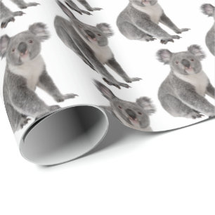 Papel De Regalo Koala lleva el blanco