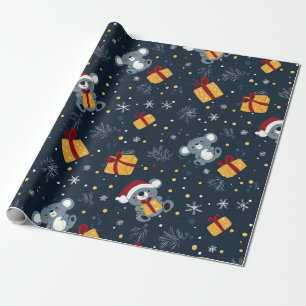 Papel De Regalo Koalas y cajas de regalo navidades