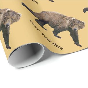 Papel De Regalo Kodiak Bear