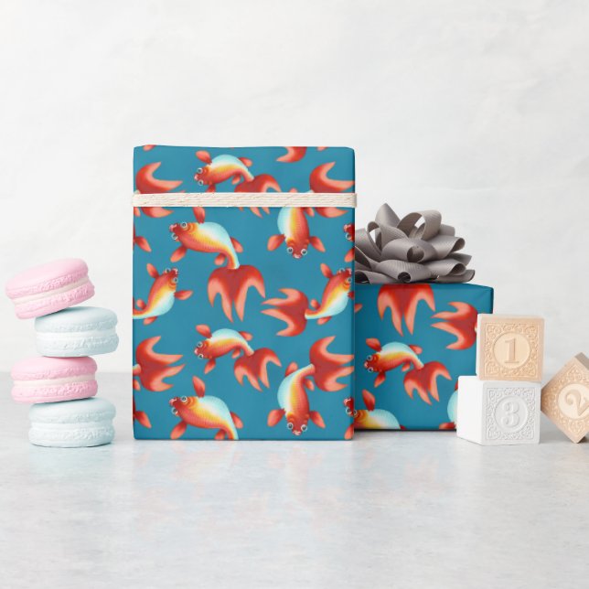 Papel De Regalo Koi Fish (Baby Shower)