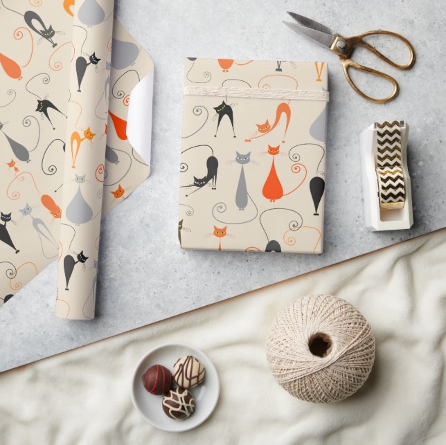 Papel de regalo Kool Kat (Artesanía)