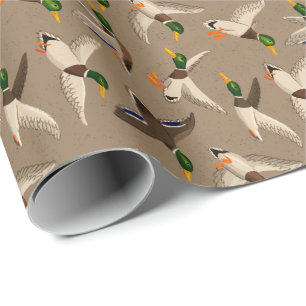 Papel De Regalo Kraft de ajuste de regalo de Mallards