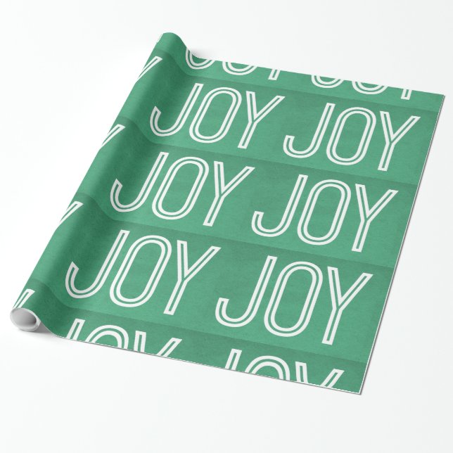 Papel De Regalo Kraft Joy Wrapee Paper, Green (Desenrollado)