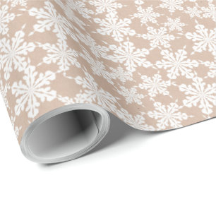 Papel De Regalo Kraft Winter White Navidades Elegantes Pap De Envo