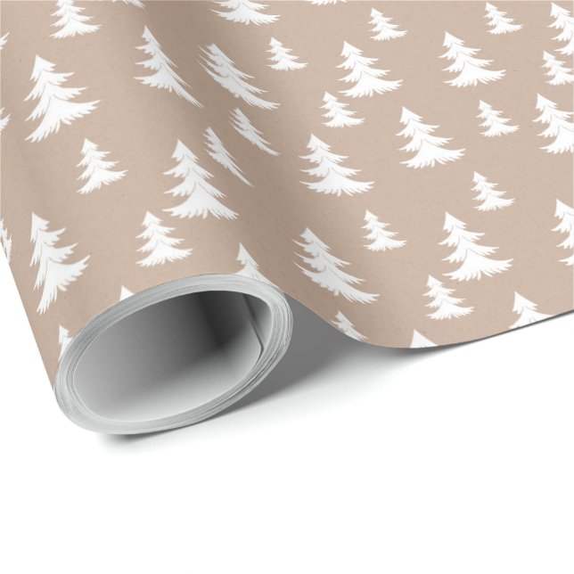 Papel De Regalo Kraft Winter White Navidades Elegantes Pap De Envo (Esquina del rollo)