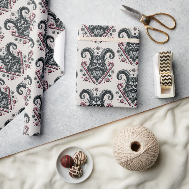 Papel De Regalo Krampus (Artesanía)