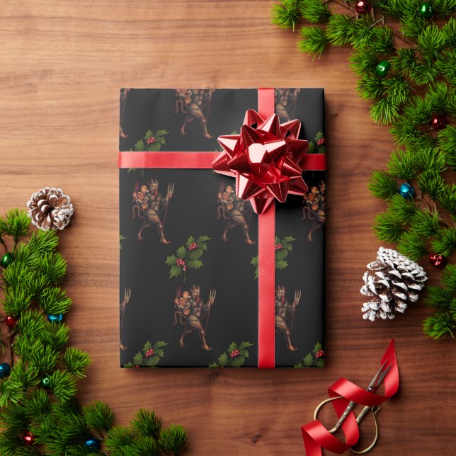 Papel De Regalo Krampus (Regalo de vacaciones)
