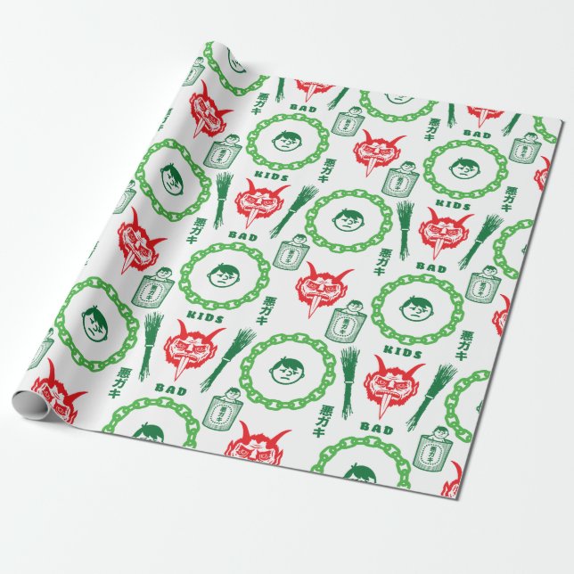 Papel De Regalo KRAMPUS: Malos niños (Desenrollado)
