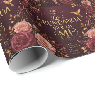 Papel De Regalo La Abundancia Vive en Mí | Inspirador Cristiano